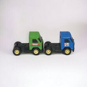 Vtg Buddy L Green & Pepsi Blue Cab Truck Rig Made in Hong Kong 3.25" Toy Vehicle